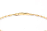 Diamond Station Bangle Bracelet - 14k Yellow Gold - 0.25ctw