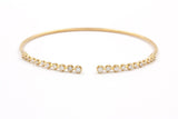 Graduated Diamond Bangle Bracelet - 14k Yellow Gold - 0.75ctw