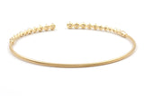 Graduated Diamond Bangle Bracelet - 14k Yellow Gold - 0.75ctw