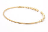Graduated Diamond Bangle Bracelet - 14k Yellow Gold - 0.75ctw