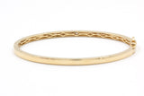 Hinged Diamond Bangle Bracelet - 14k Yellow Gold - 0.25ctw