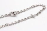 Diamond Cross Bracelet - 18k White Gold