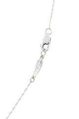 Diamond Cross Pendant-Necklace - 14k White Gold - 0.12ctw
