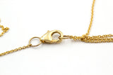 Diamond and Sapphire Statement Necklace - 14k Yellow Gold - 3.90ctw