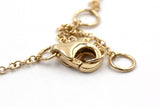 Pearl and Diamond Station Necklace - 14k Yellow Gold - 0.08ctw