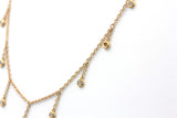 Diamond Bezel Drop Statement Necklace - 14k Yellow Gold - 0.30ctw
