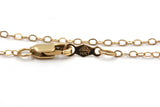 Black Onyx Clover Pendant Necklace - 14k Yellow Gold