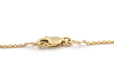 Curved Diamond Bar Necklace - 14K Yellow Gold - 0.36ctw