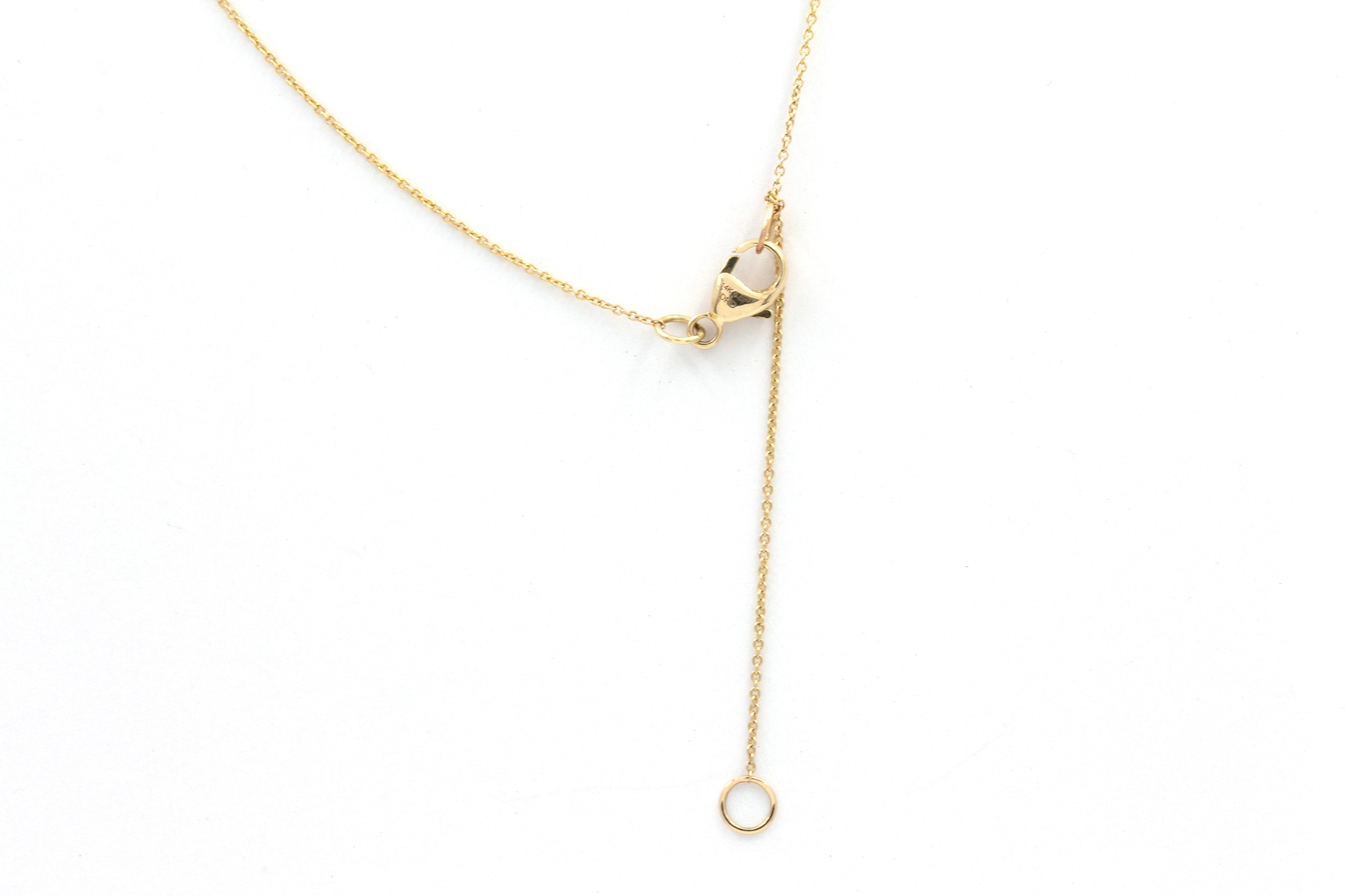 Malachite Clover Pendant Necklace - 14k Yellow Gold