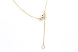 Malachite Clover Pendant Necklace - 14k Yellow Gold
