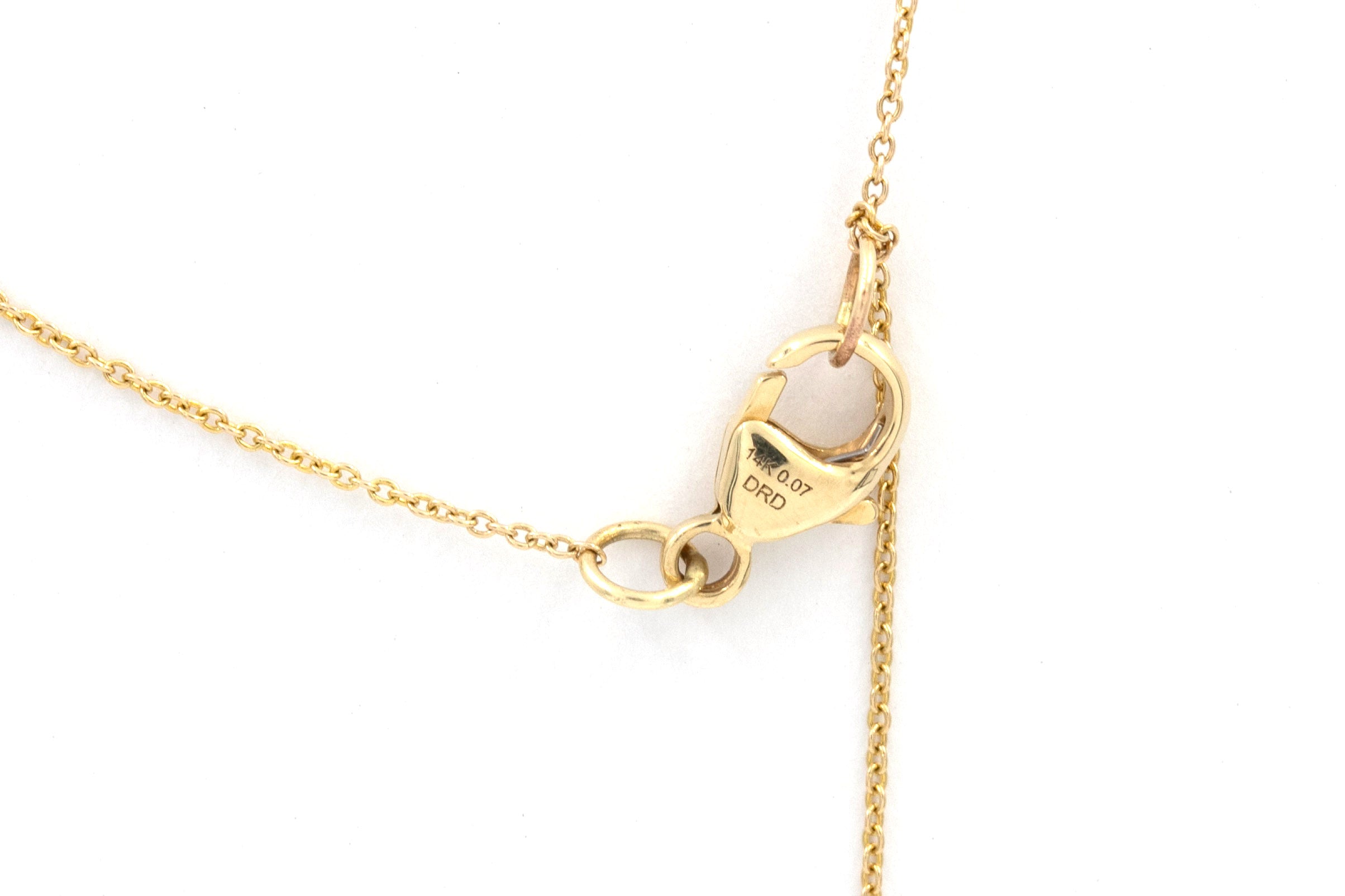 Malachite Clover Pendant Necklace - 14k Yellow Gold