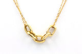 Carabiner Link Necklace - 10k Yellow Gold