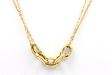 Carabiner Link Necklace - 10k Yellow Gold
