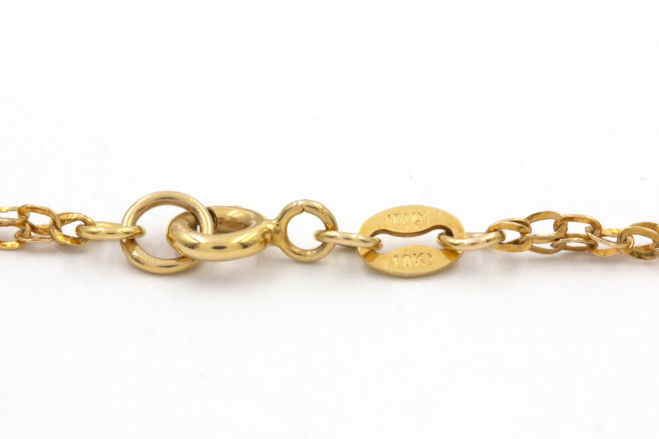 Carabiner Link Necklace - 10k Yellow Gold
