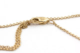 Diamond and Malachite Clover Pendant Necklace - 14k Yellow Gold - 0.21ctw