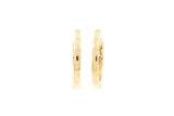 Gold Huggie Earrings - 14k Yellow Gold - 13.5mm