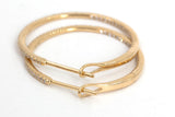 Diamond Inside Outside Hoops - 14k Yellow Gold - 0.51ctw