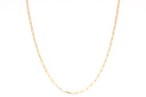 Gold Paperclip Chain Necklace - 14k Yellow Gold