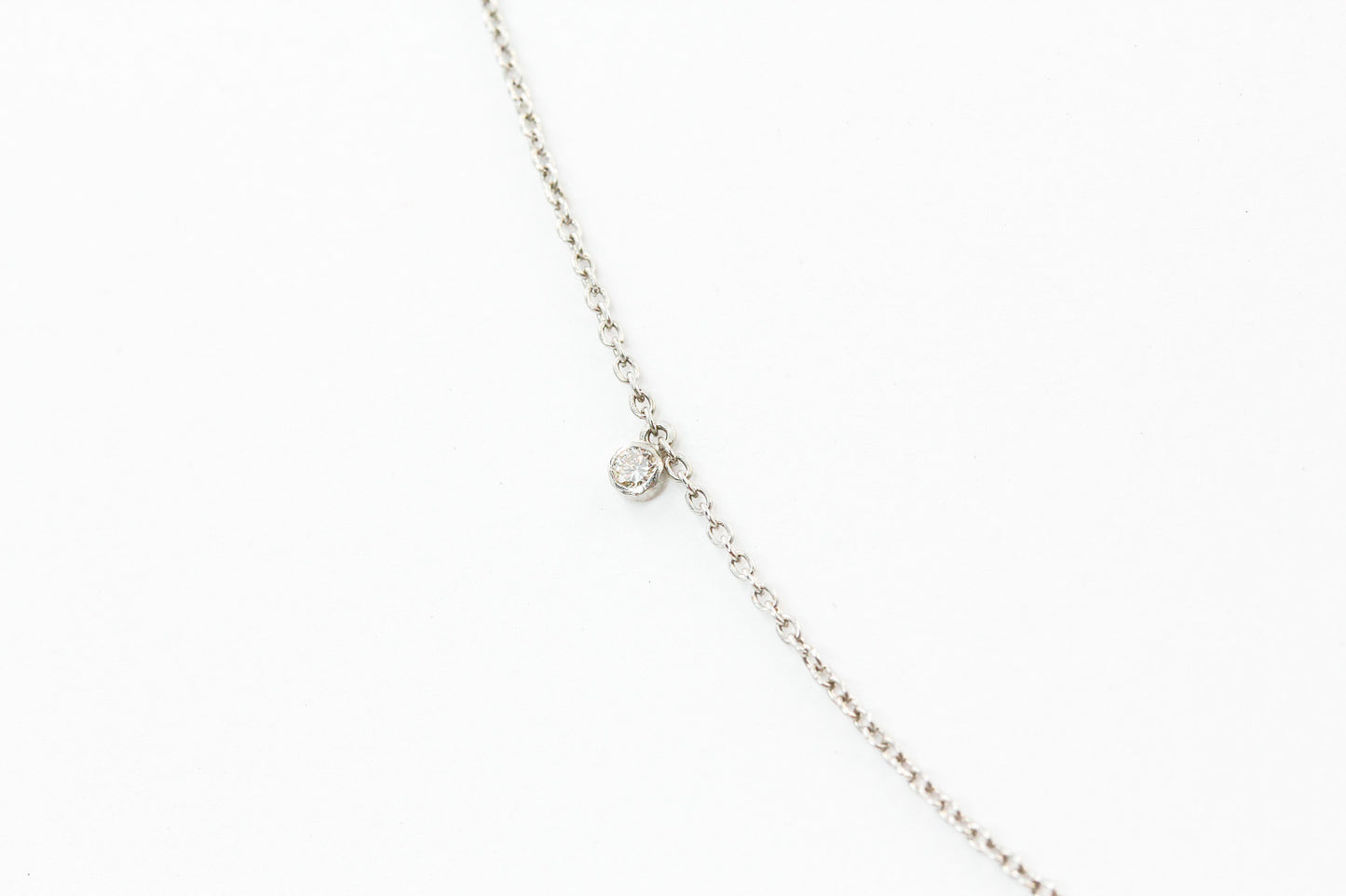 Dainty Bezel Drop Necklace