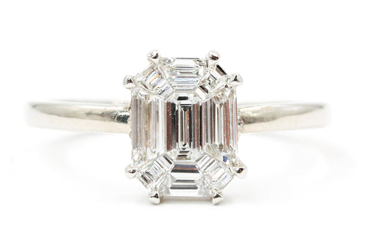 Emerald Cut Diamond Ring