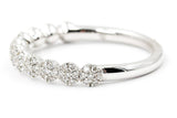 Dainty Diamond Cluster Ring - 14k White Gold - 0.25ctw