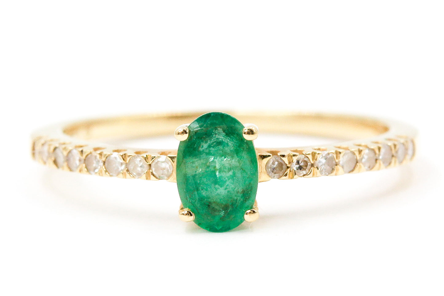 Emerald, Diamond Ring