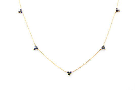 Sapphire Station Necklace