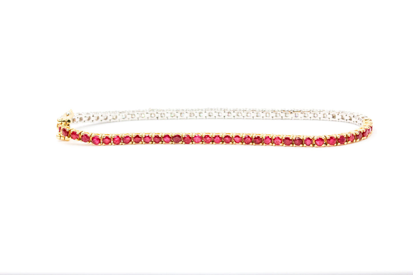 Diamond, Ruby Tennis Bracelet