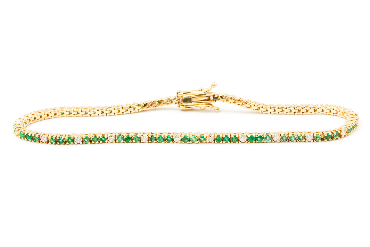 Emerald, Diamond Bracelet