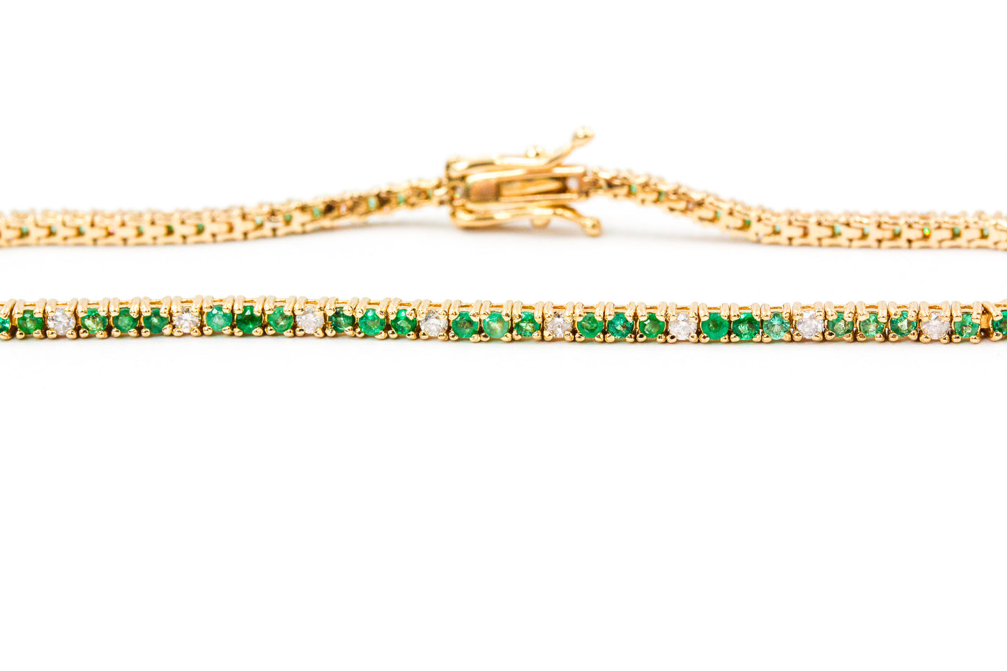 Emerald, Diamond Bracelet