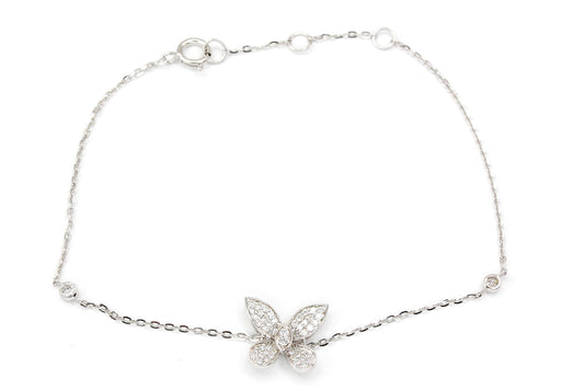 Diamond Butterfly Bracelet