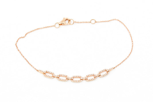 Diamond Chain Link Bracelet