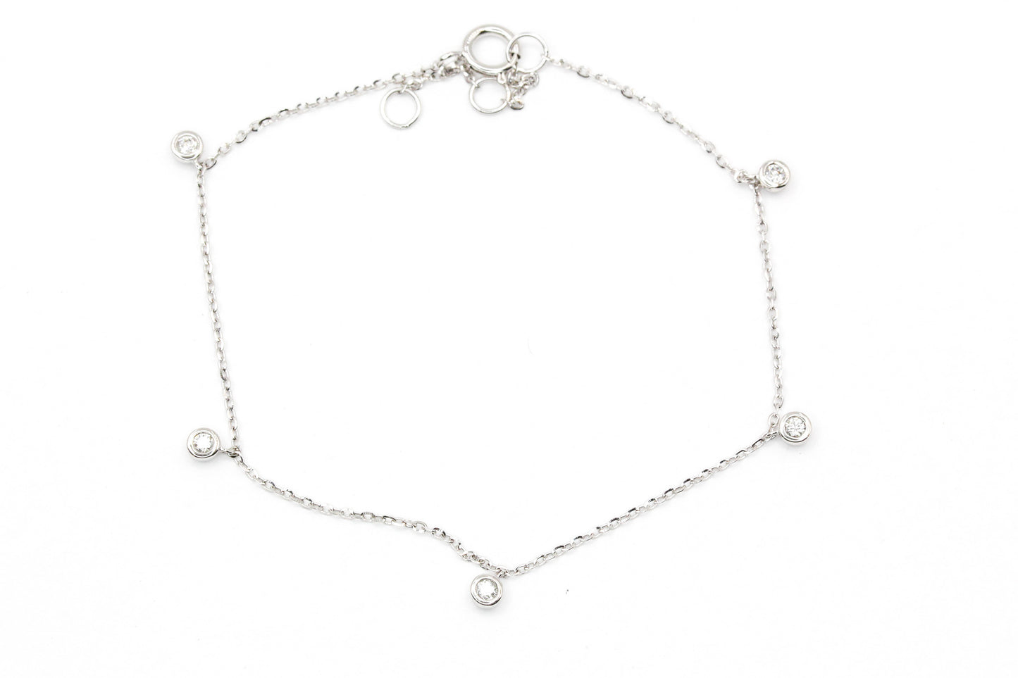 Diamond Drop Station Bracelet