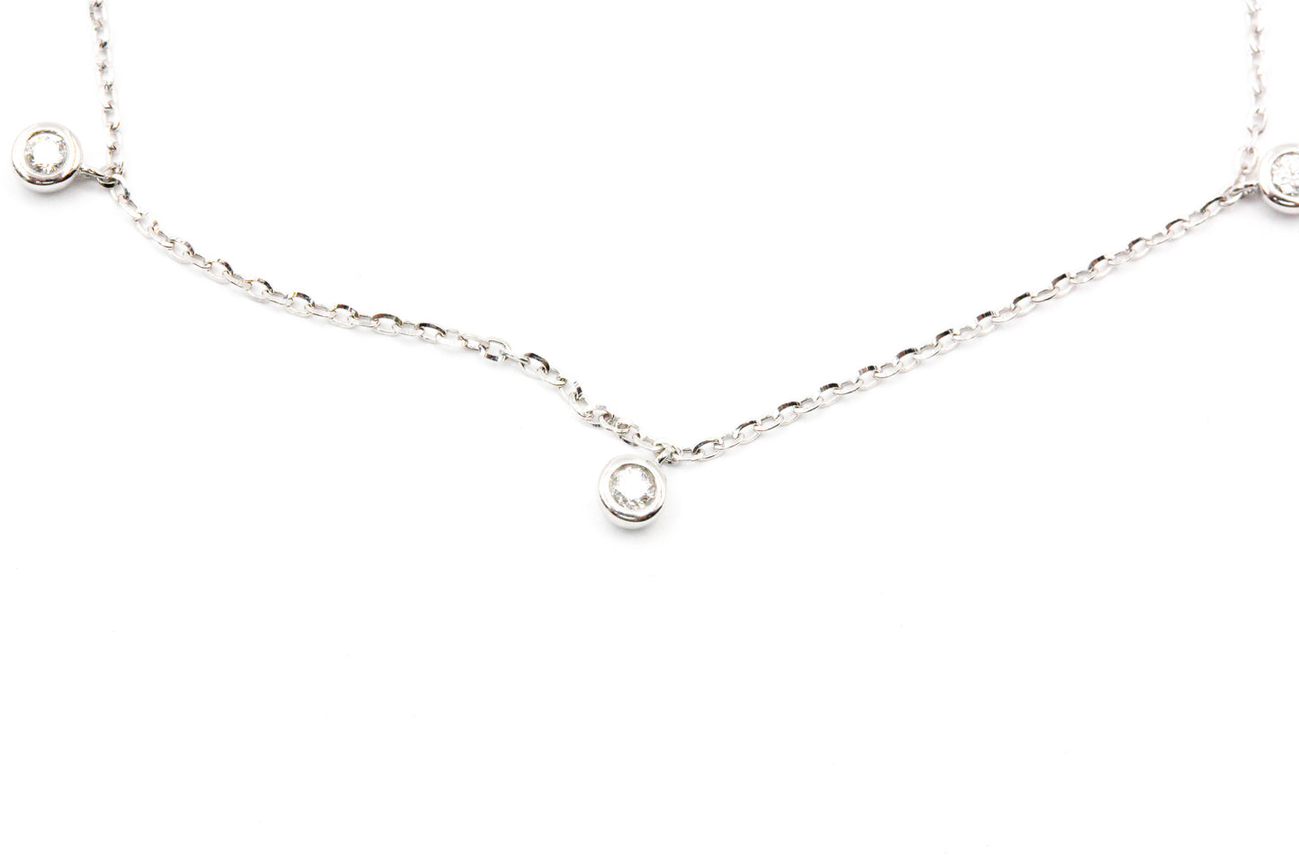 Diamond Drop Station Bracelet