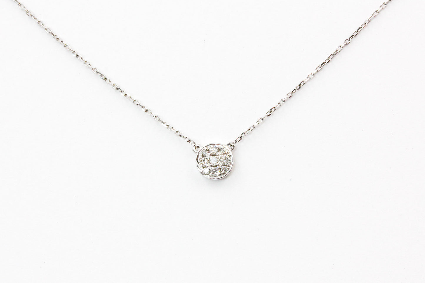 Diamond Cluster Station Necklace