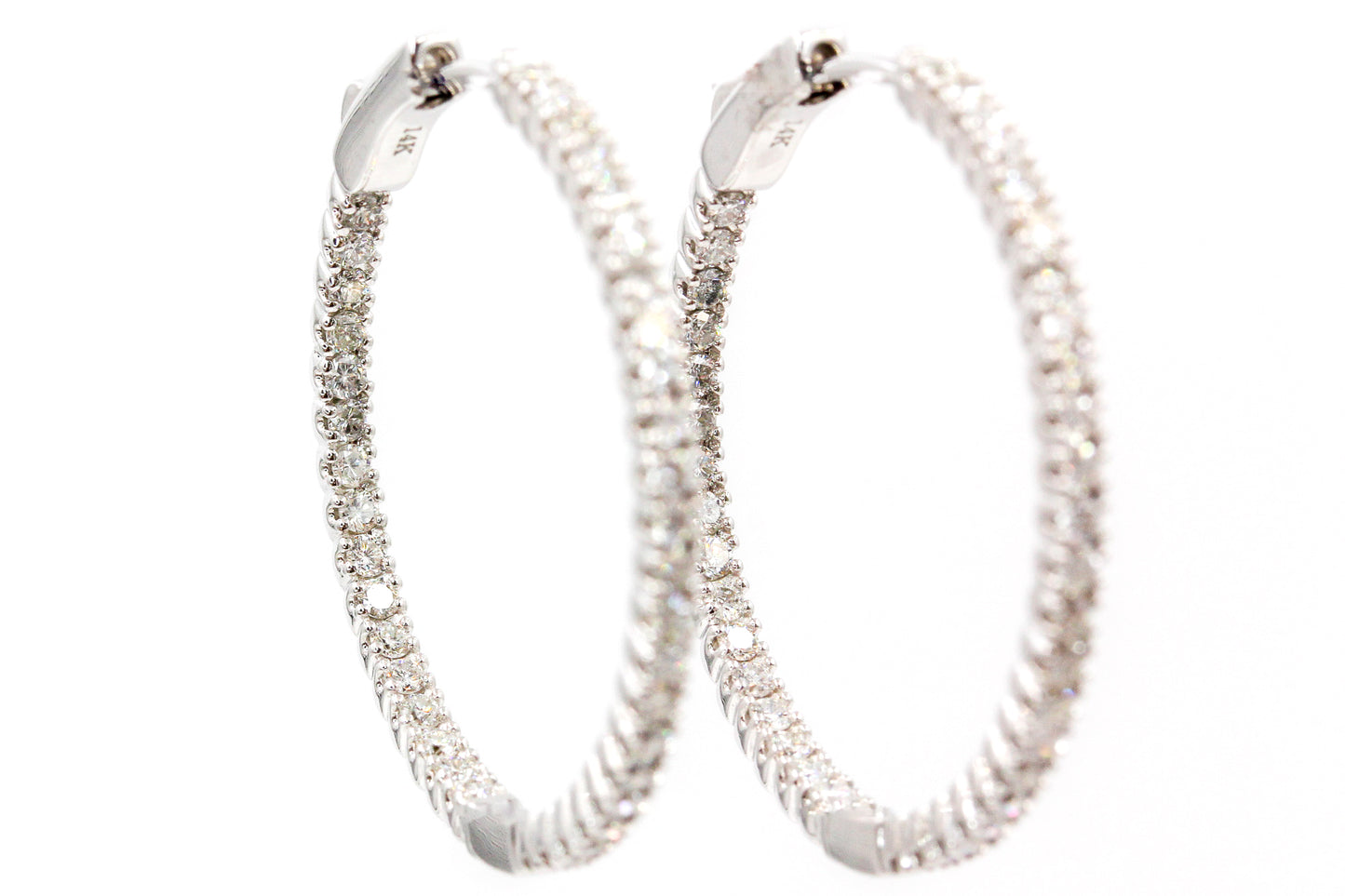 Diamond Hoop Earrings