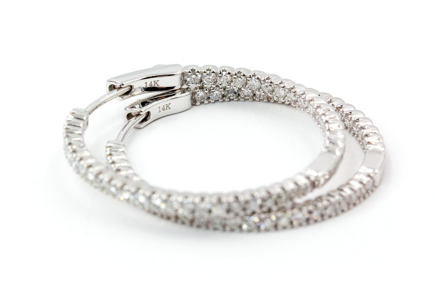 Diamond Hoop Earrings