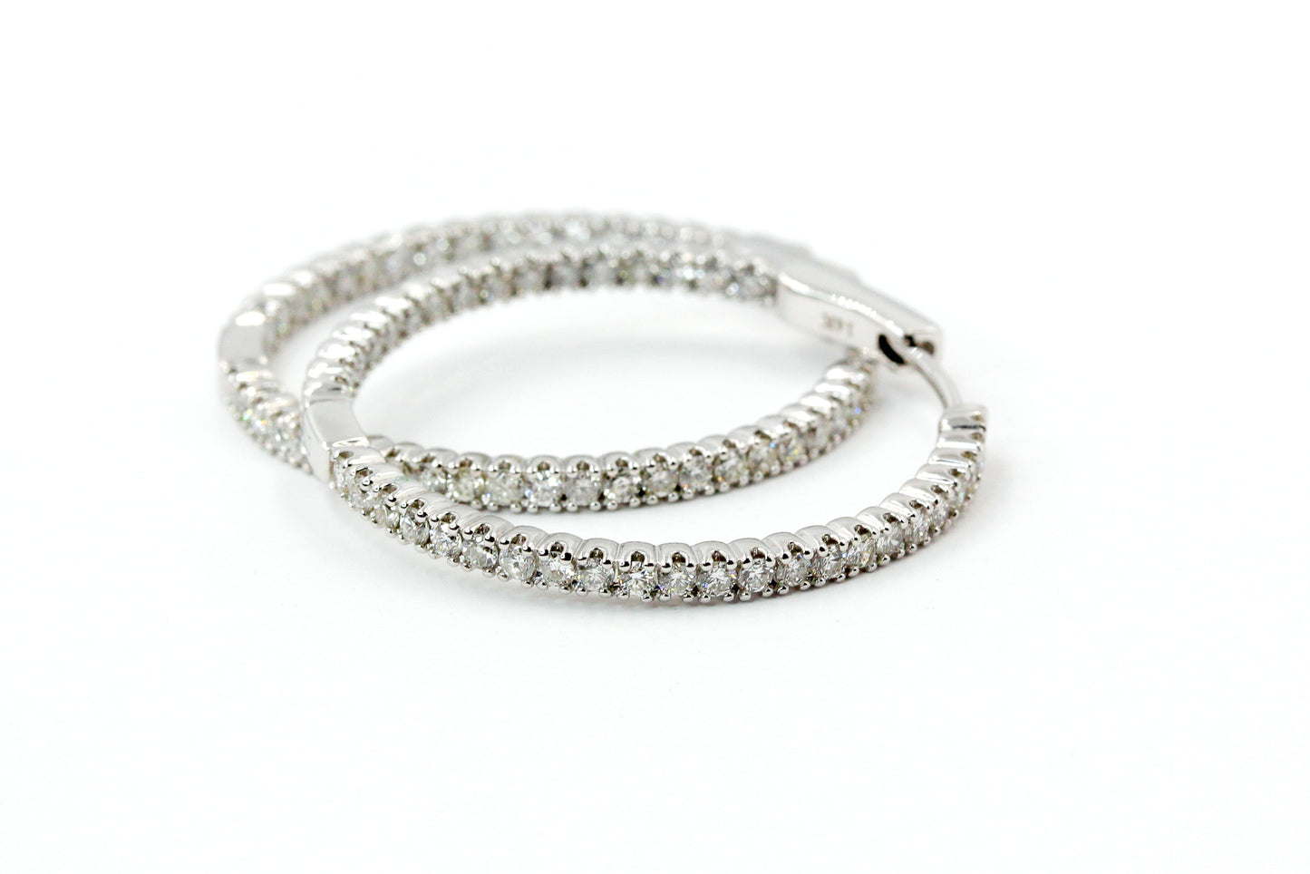 Diamond Hoop Earrings