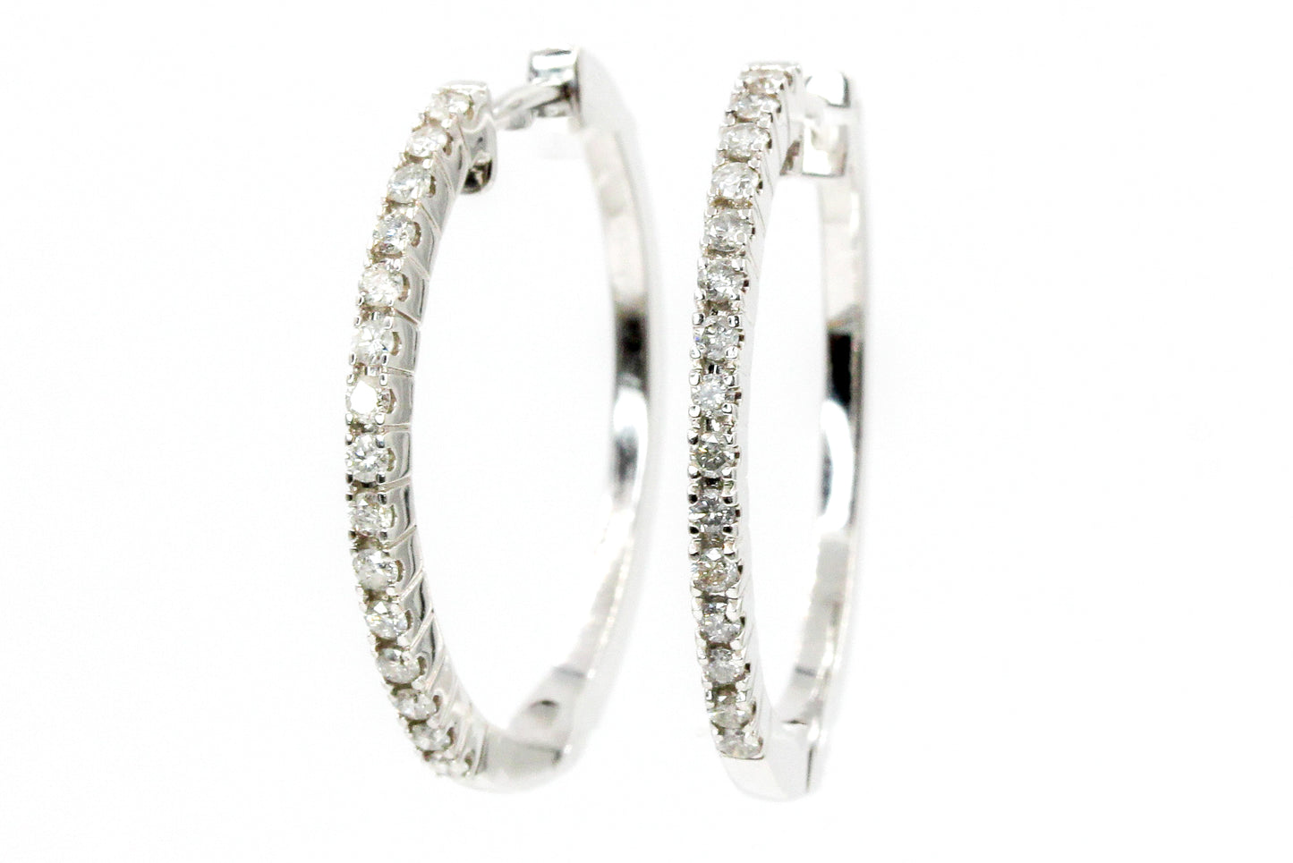 Diamond Hoop Earrings