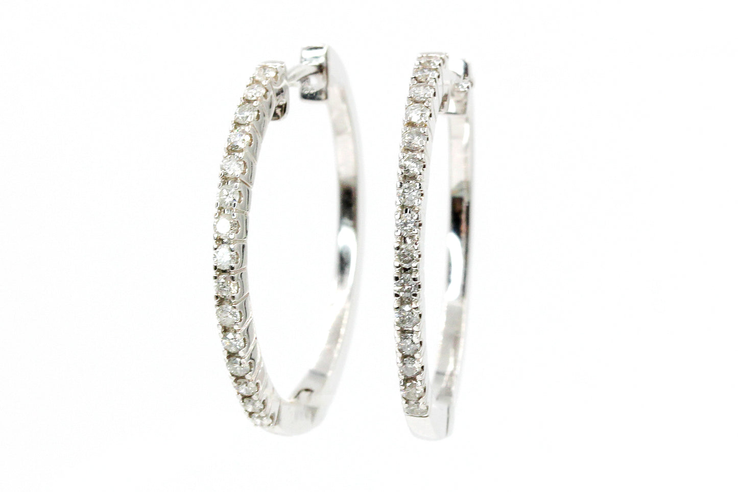 Diamond Hoop Earrings