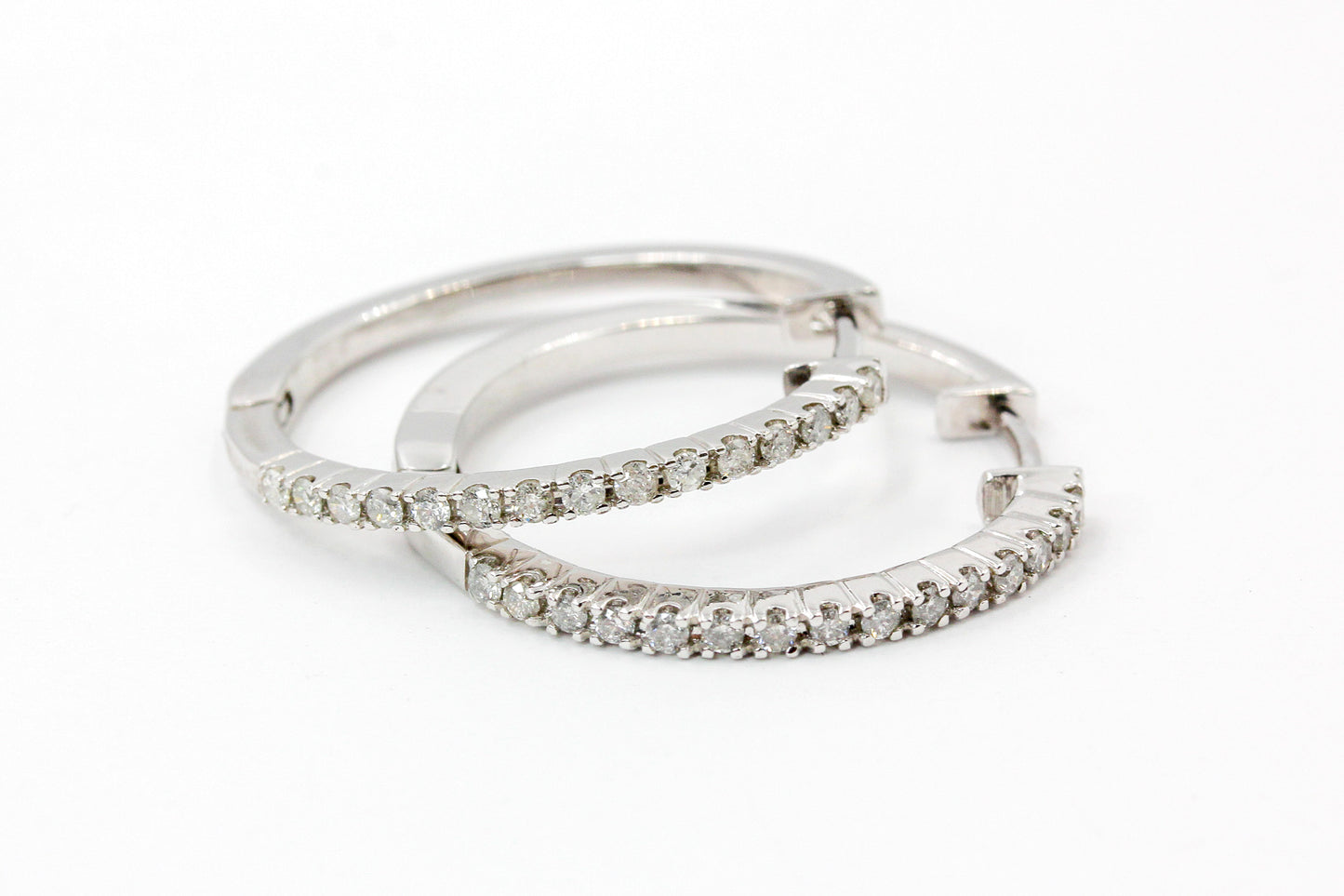 Diamond Hoop Earrings