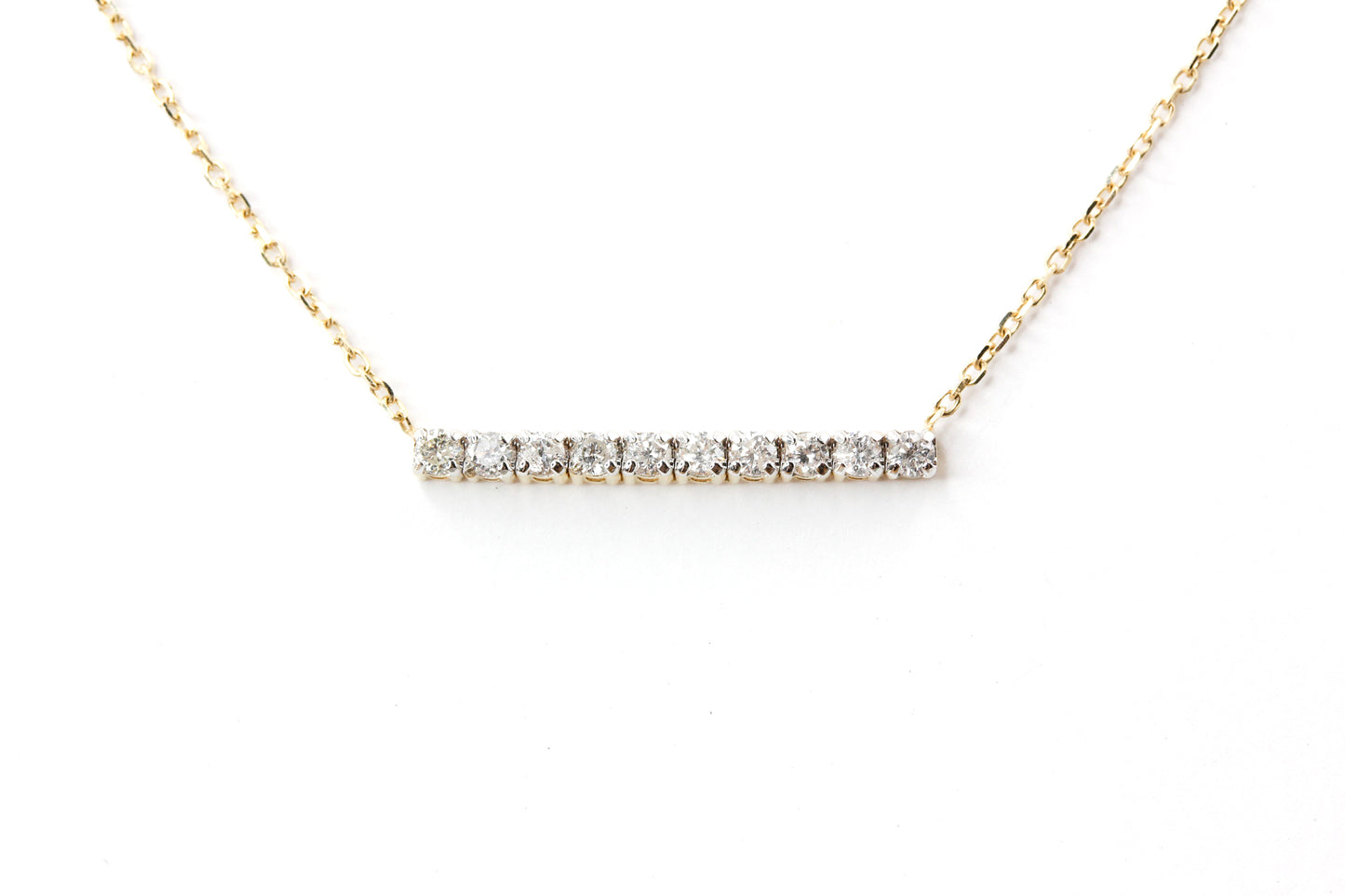 Diamond Bar Necklace