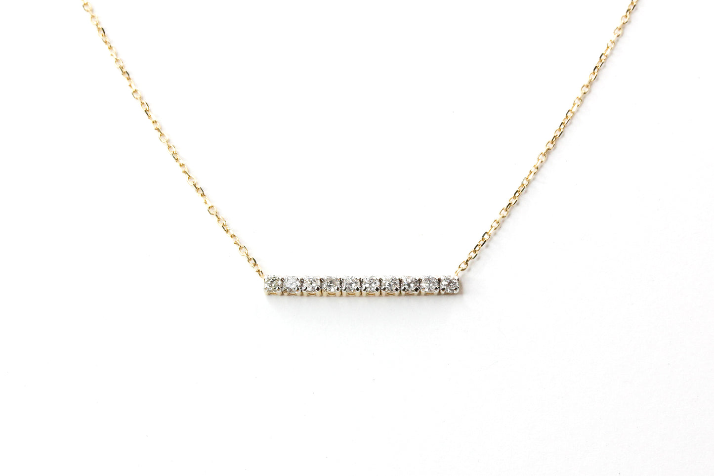 Diamond Bar Necklace