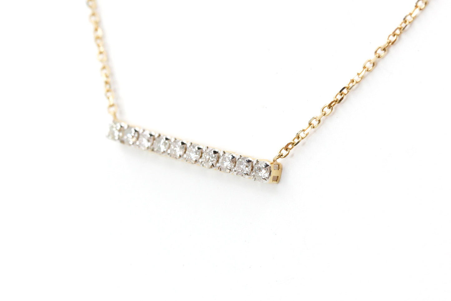 Diamond Bar Necklace