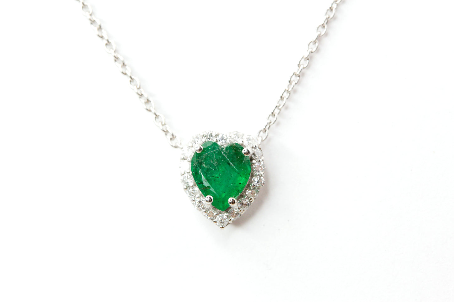 Emerald, Diamond Necklace