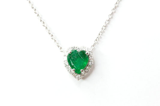 Emerald, Diamond Necklace