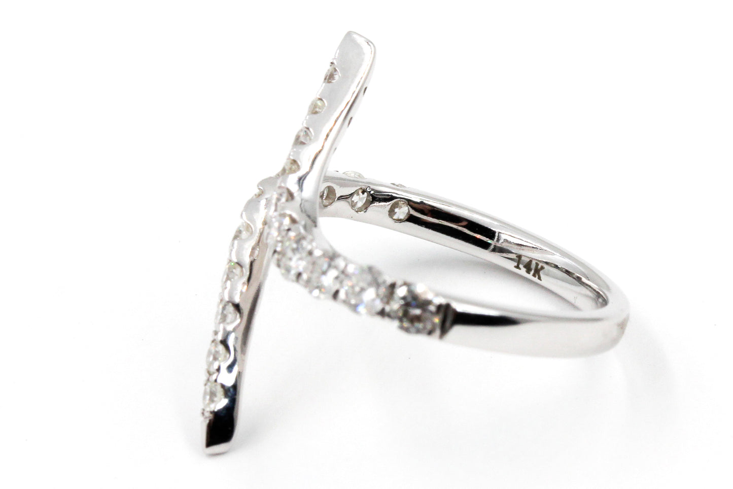 Diamond Bypass Ring