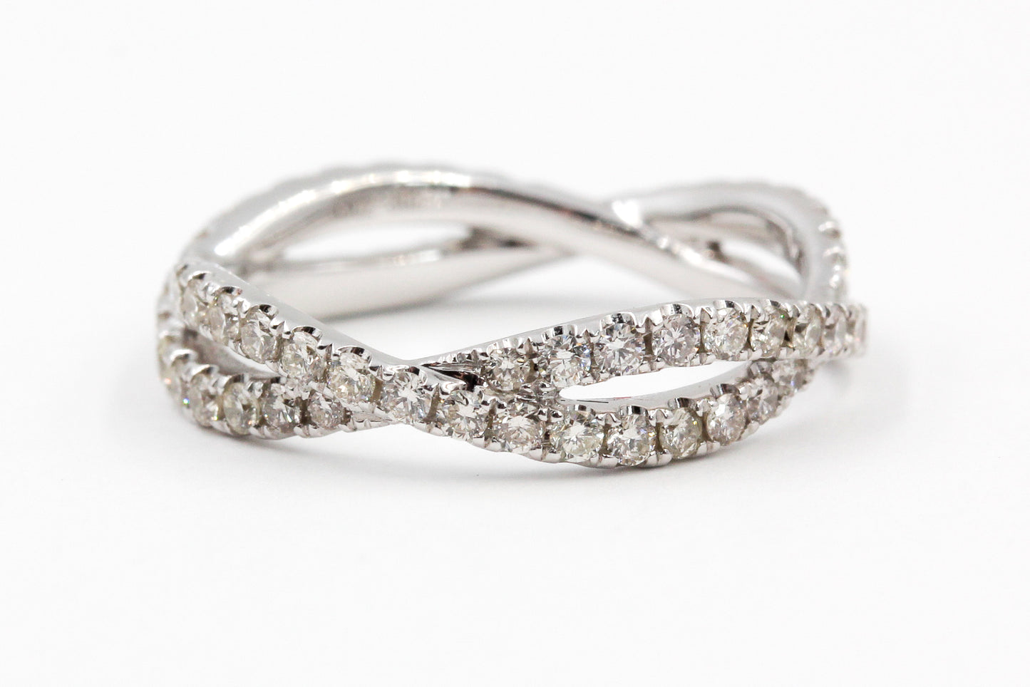 Diamond Twisted Eternity Band