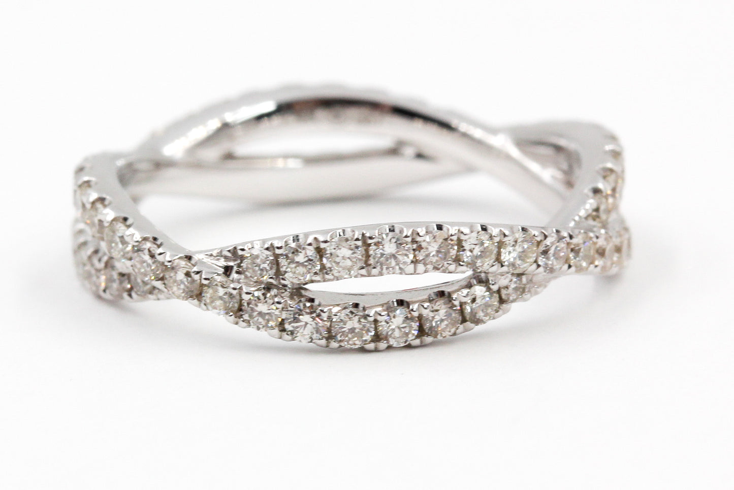 Diamond Twisted Eternity Band