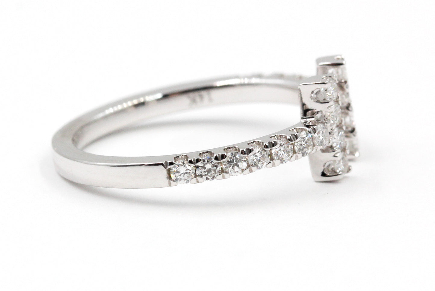 Diamond Open Bar Ring